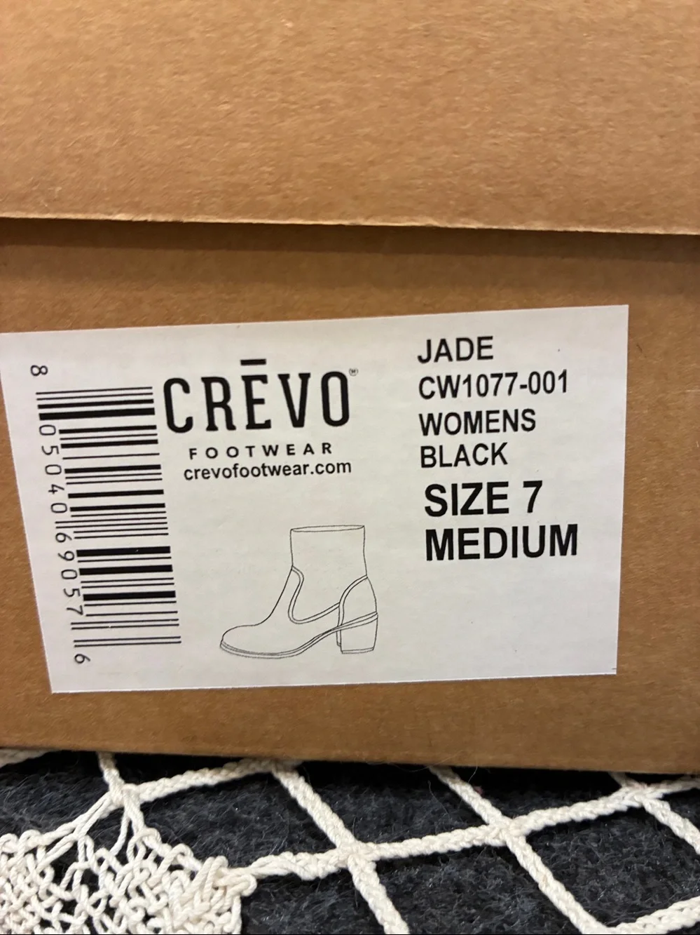 Crevo Jade Black Suede Ankle Boots with Leopard-Print Block Heel, 7 - Picture 7 of 7